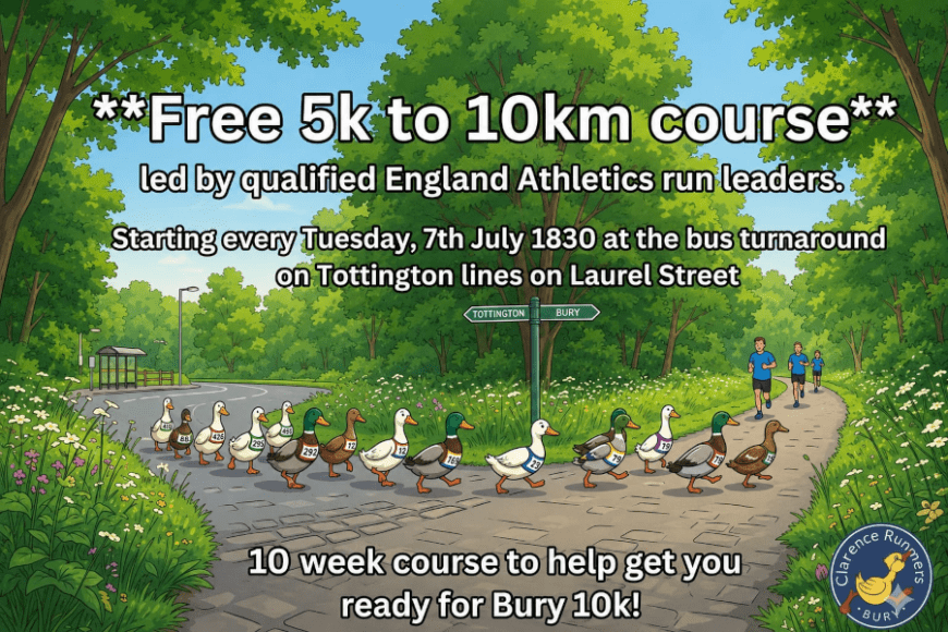 Clarence Runners free 5k to 10k course